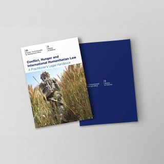 Dr. Robin McNeill Love, Vice-President of the IHFCC, attends the launch of a handbook on famine in the context of armed conflicts. 