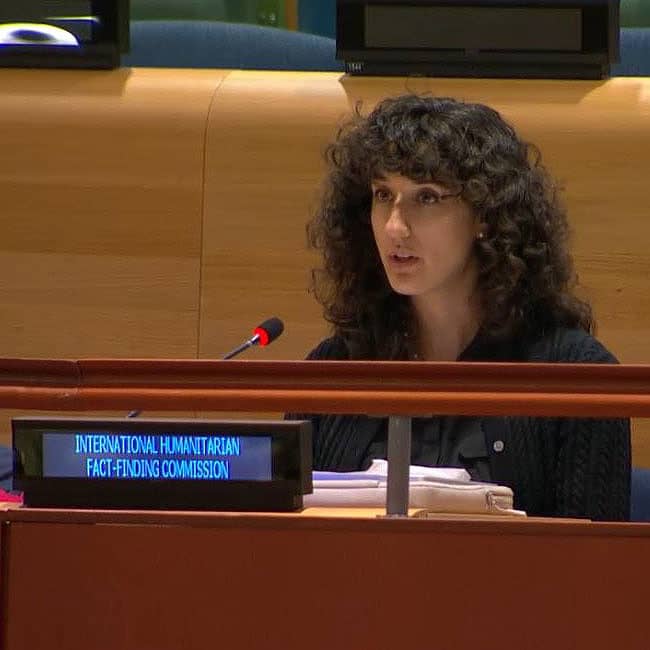 The IHFFC Deliver a Statement During the UNGA Sixth Committee