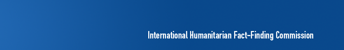 Banner of International Humanitarian Fact-Finding Commission (IHFFC)